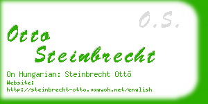otto steinbrecht business card
